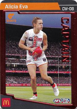 2022 AFL TeamCoach - Captain Red #CW-08 Alicia Eva Front